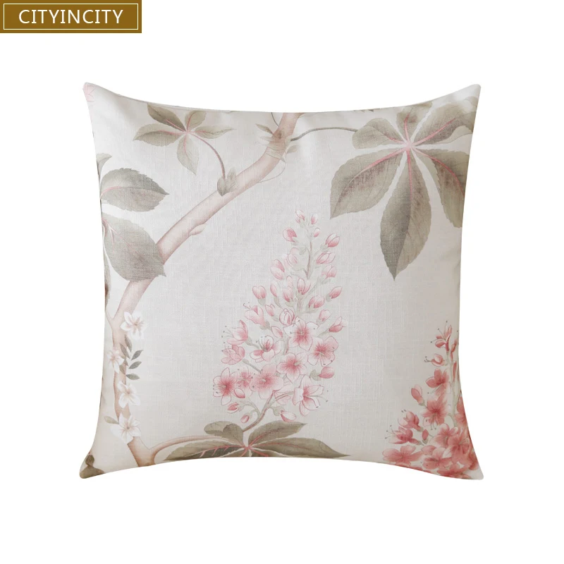 Cityincity Print Cushion Cover Faux Linen Pillow Case Cityincity Print Cushion Cover Faux Linen Pillow Case Home Decorative For Sofa Bed Car Seat 45x45 50x50 Ready Made