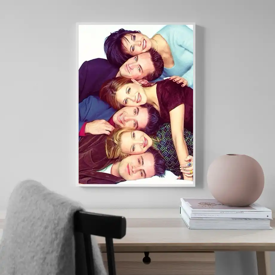Poster De Lienzo Con Impresion De Imagen De Pared Al Oleo Para Decoracion De Dormitorio Y Casa De Monica Chandler Joey Ross Y Rachel Friends Tv Show Art Aliexpress