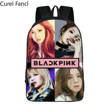 

Hot arrival KPOP Blackpink 3D prints Backpack Students School Bag For Girls Boys Rucksack mochila customize women Travel bags