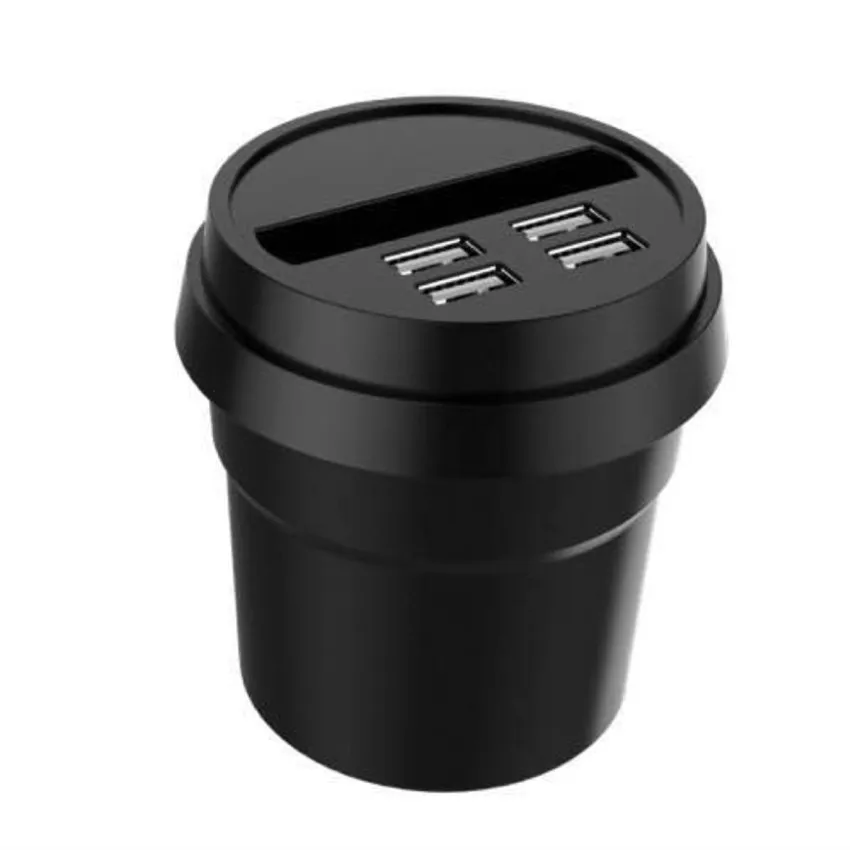 

4 in 1 USB Car Phone Charger Auto Charging Vehicle Charging Car Cup Charger For Xiaomi Mi9 Cce Huawei P30 Pro Auto Car Chargers