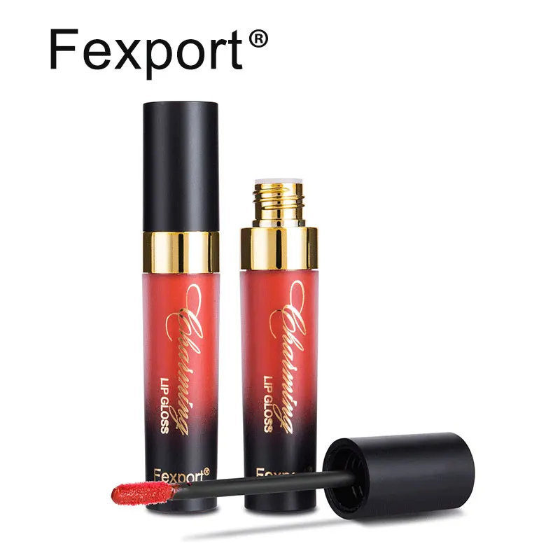 Fexport Cosmetics 12 видов цветов, модная жидкая матовая губная помада, стойкий макияж, телесный блеск для губ,, Maquiagem F6101