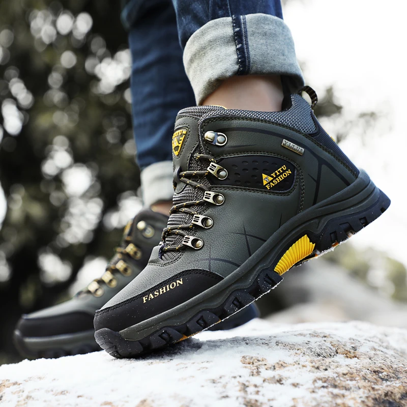 Large Size Man Hiking Shoes Size 39-47 Boots Hunting Army Green Khaki Trekking Sneakers Comfortable Outdoor Walking Shoes Men Large Size Man Hiking Shoes Size 39-47 Boots Hunting Army Green Khaki Trekking Sneakers Comfortable Outdoor Walking Shoes Men