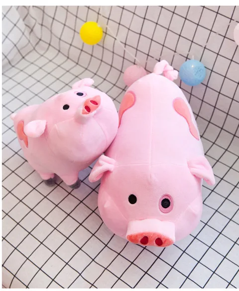 1pc TV Movie Gravity Falls Cute Animal Cartoon Plush Toy Dipper Mabel Pink Pig Waddles Stuffed Soft Dolls Kids Birthday Gifts CS