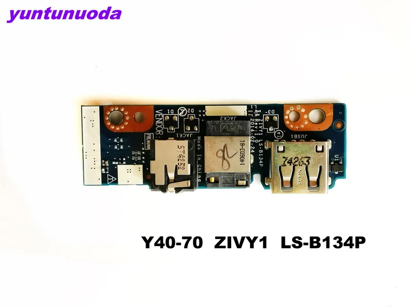 Original for lenovo laptop Y40-70  usb board  audio board   Y40-70  ZIVY1  LS-B134P  tested good free shipping 