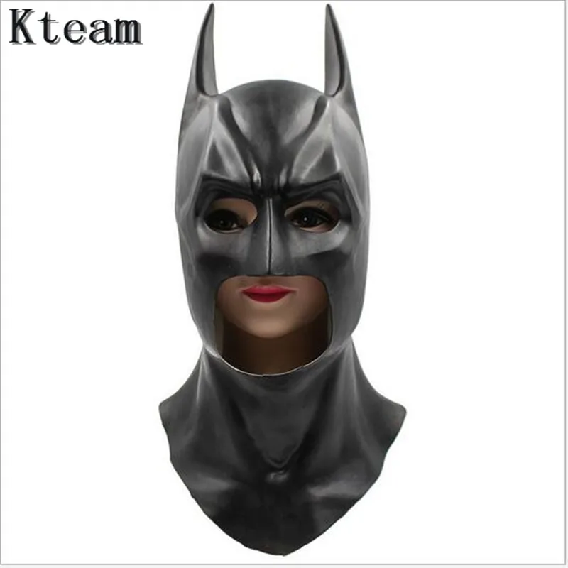Top Grade 100 Latex Batman Masks Adult Halloween Movie batman Mask