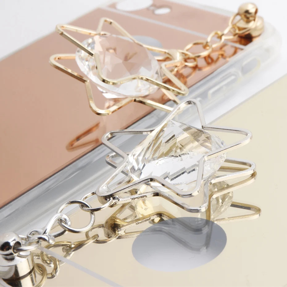 Изысканный Чехол Зеркало для OPPO R7 R7S R9 R9s R11 R11s плюс R15 Pro R17 Diamond украсить Мягкая