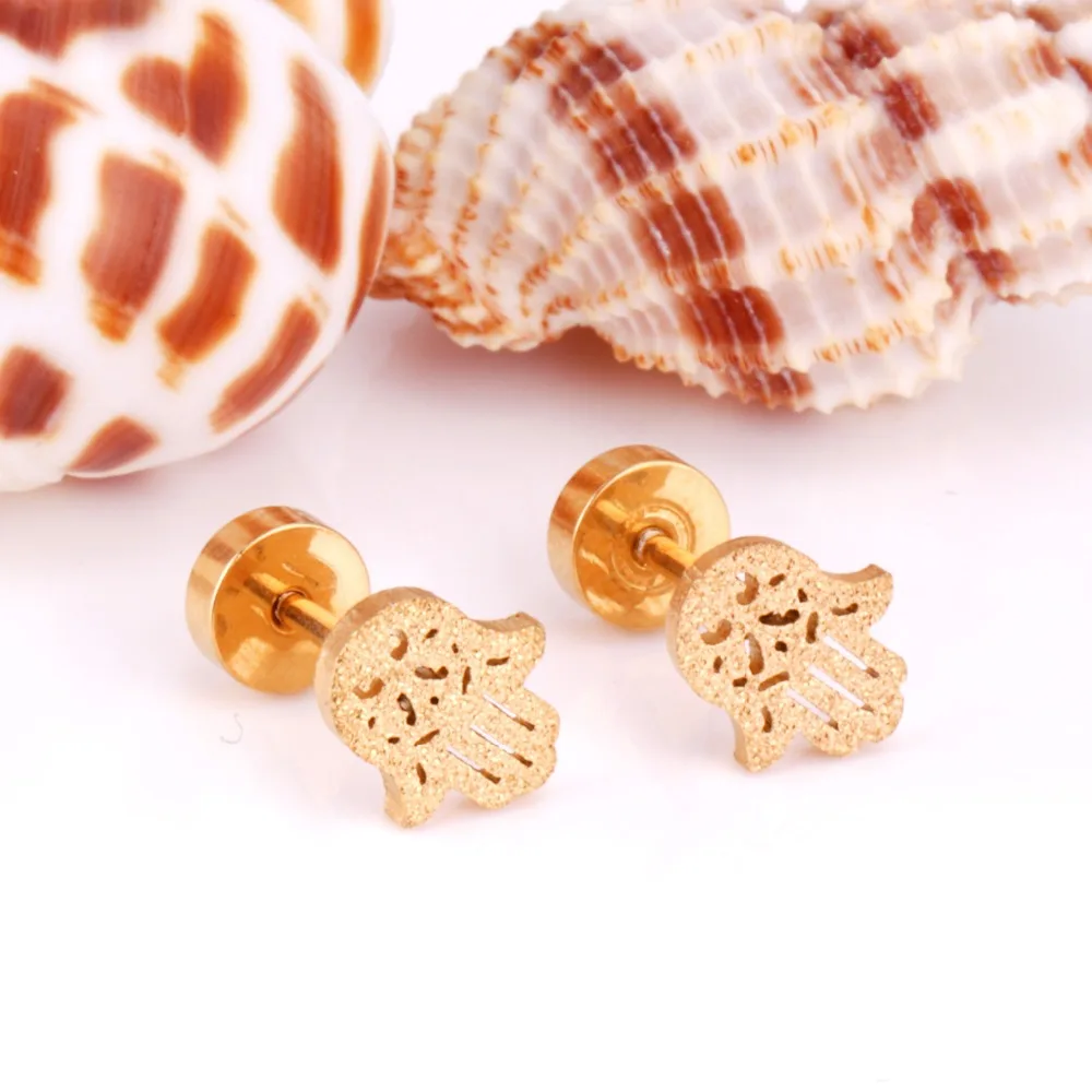 LUXUKISSKIDS 12 пар/лот оптовая торговля 316L серьги из нержавеющей стали с винтовой