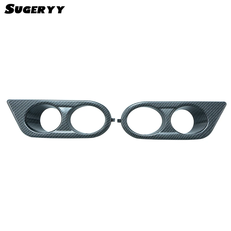 

SUGERYY 1 Pair Carbon Fiber Style Air Duct Fog Light Covers (ABS) For BMW 3 Series E46 M3 2001-2006 Car-styling Accessories