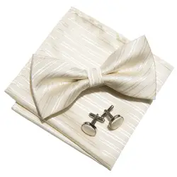 LF-815 Барри. ван моды Для мужчин Боути 100% шелк белые однотонные галстуки-бабочки для Для мужчин свадебные Жених вечерние Для мужчин s подарок