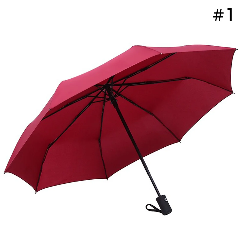 Black Coating 8 Bones Garden Automatic Umbrella UV Shading Waterproof Large Double Layer