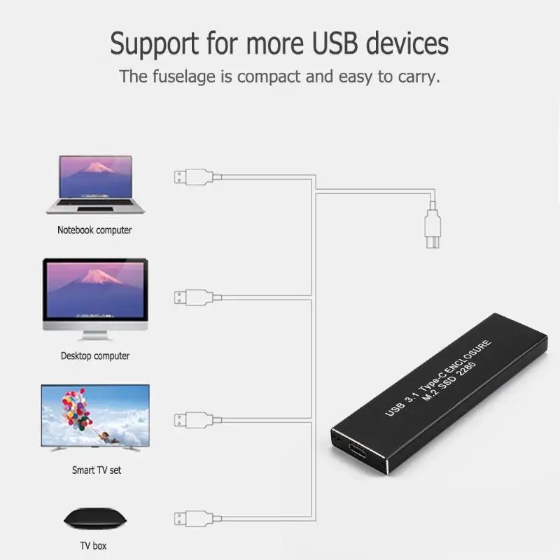 2," внешний жесткий диск 120 ГБ 240 ГБ чехол из цинкового сплава USB3.1 type-C to M.2 Мобильный Внешний SSD твердотельный жесткий диск