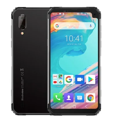 Blackview BV6100 3 ГБ+ 16 ГБ Android 9,0 5580 мАч 6,8" Gorilla экран Прочный смартфон IP68 водонепроницаемый мобильный телефон NFC мобильный телефон - Цвет: Silver