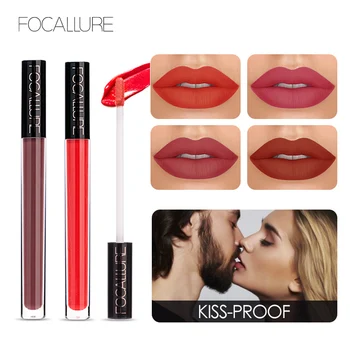 

FOCALLURE Liquid Lipstick Makeup Matte Lip Tint Sexy Pigment Waterproof Batom Tint Nude Gloss Kiss-proof Lipgloss Make Up