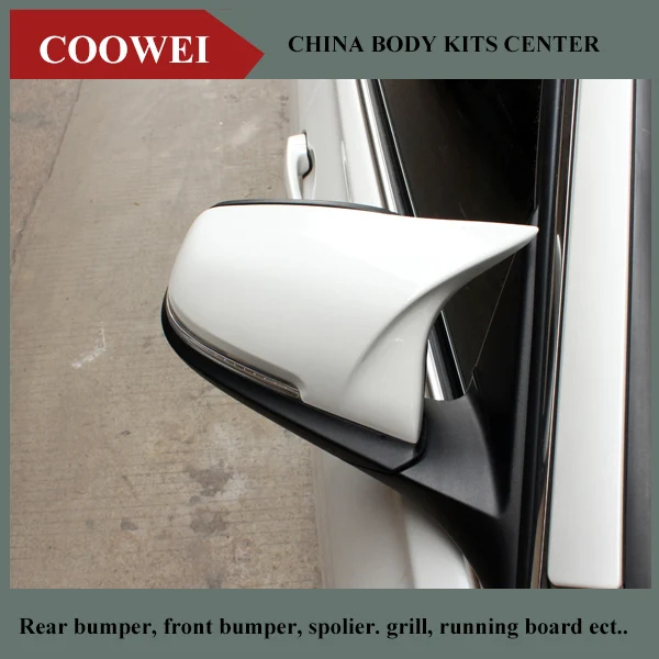 

For BMW F20 F21 F22 F23 F30 F31 F32 F33 F36 M3 M4 Look ABS white Paint Rear View Side Mirror Cover