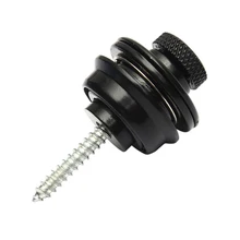 Замок для гитарного ремня хромированная кнопка Straplock для всех акустических электрических бас гитарных ремней легко фиксируется Винт