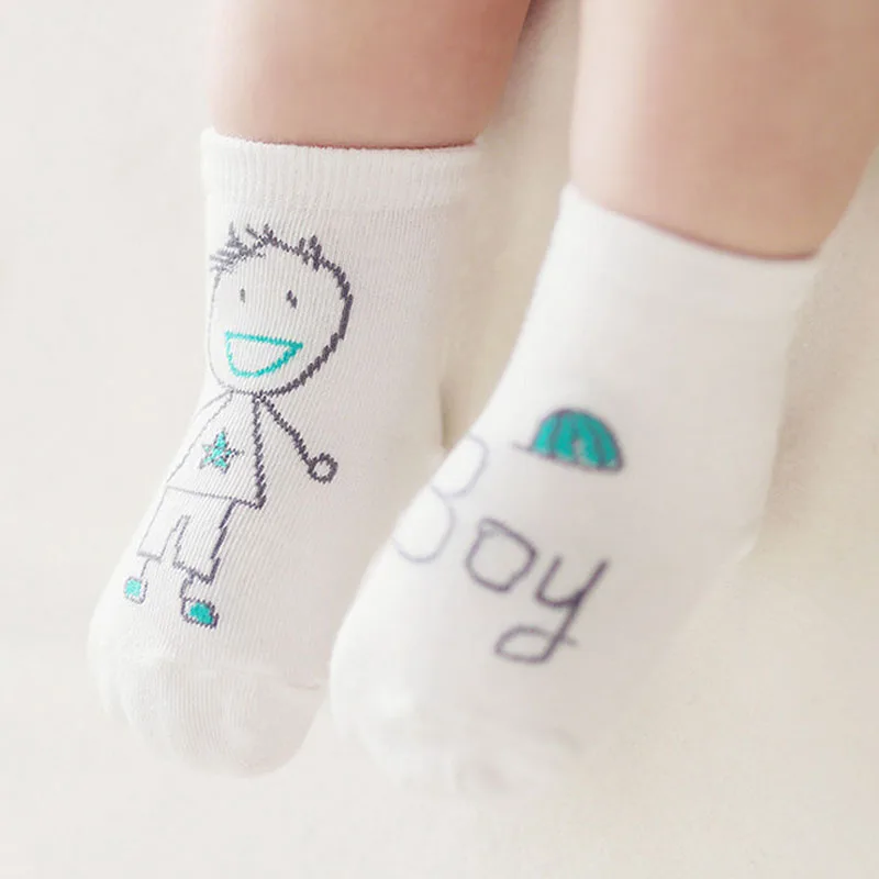 

New Cute Baby Socks Girl Boy Cartoon Cotton Socks Non-slip Infant Toddler Socks 0-4Y