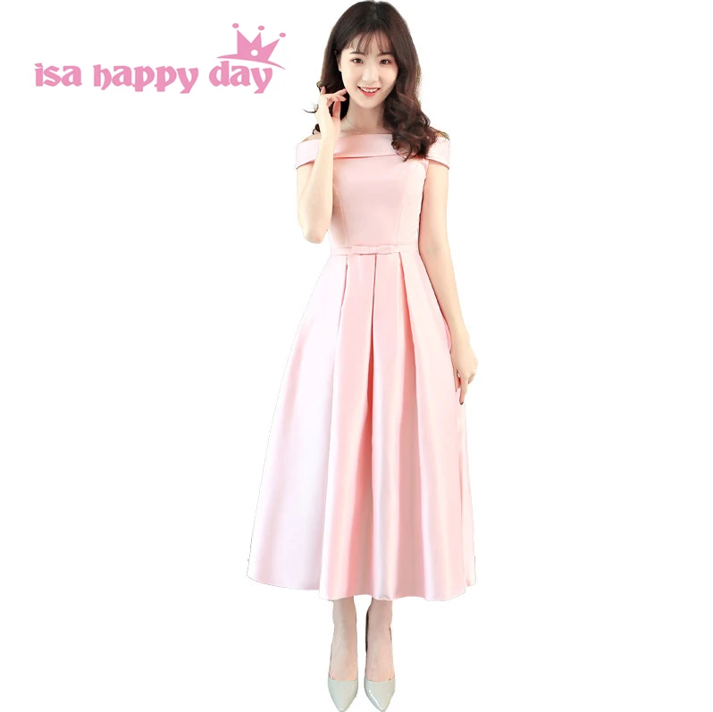 

lace up back 15 year old satin with bow prom dresses formal girl party women dress girl ball gown style light pink H4229