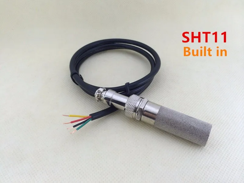 

TH11JCX-H temperature humidity sensor metal stainless steel protective cover cable with SHT11