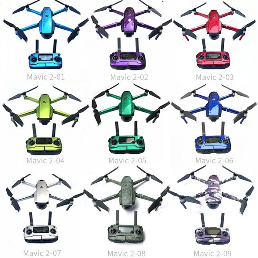 

Fluorescence Remote Control Body Arm stickers covers Waterproof Cool Sticker for DJI Mavic 2 Pro/Zoom Drone Accessories