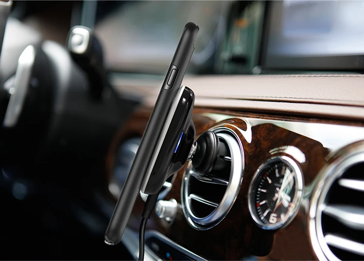 Nillkin автомобильный Магнитный Qi беспроводной держатель для зарядки с вентиляционным отверстием для samsung S7 S8 Note 8 зарядное устройство для iPhone 6 6s 7 8 Plus X