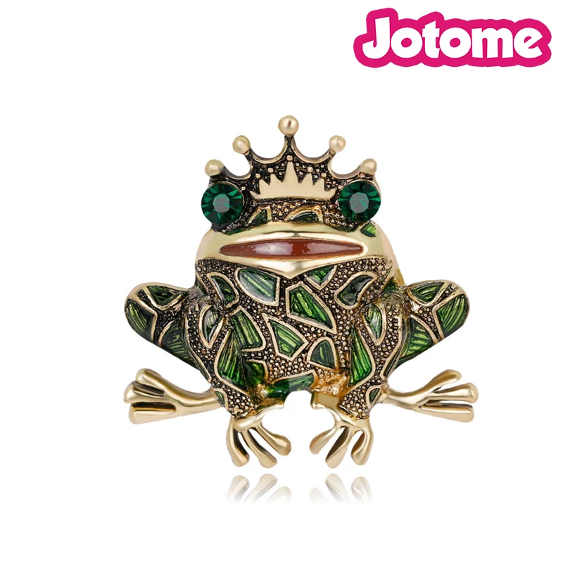 Aliexpress.com : Buy Golden Tone Frog Prince Animal Insect Rhinestone