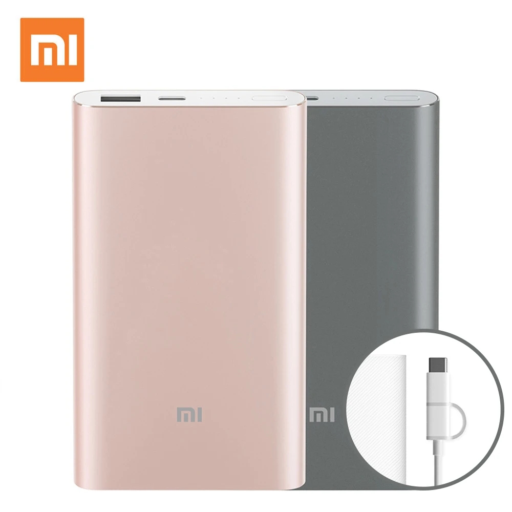 Xiaomi Mi Powerbank PRO 10000 мАч Power Bank Внешняя Батарея Типа С Портативный Bateria Externa