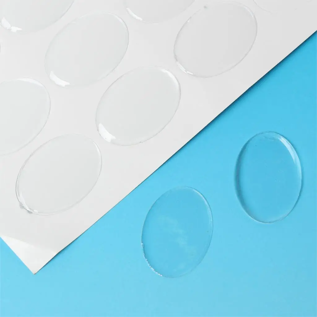 

DoreenBeads Clear Oval Epoxy Domes Resin Stickers 25.0mm(1") x 18.0mm( 6/8"),64 PCs 2015 new