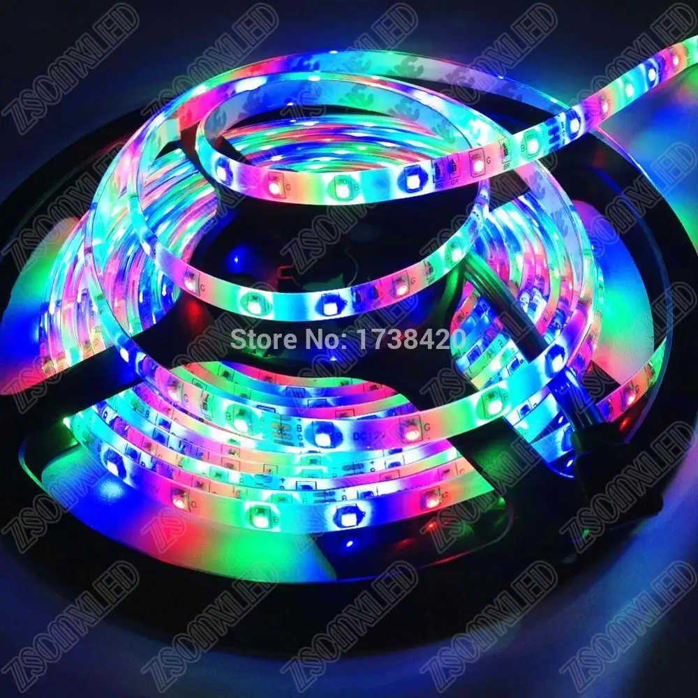 5 м 300 светодиодов 3528 SMD RGB светодиодные полосы света+ 44key RGB пульт дистанционного управления Рождественские огни Гибкая светодиодная лента лампа с высоким качеством