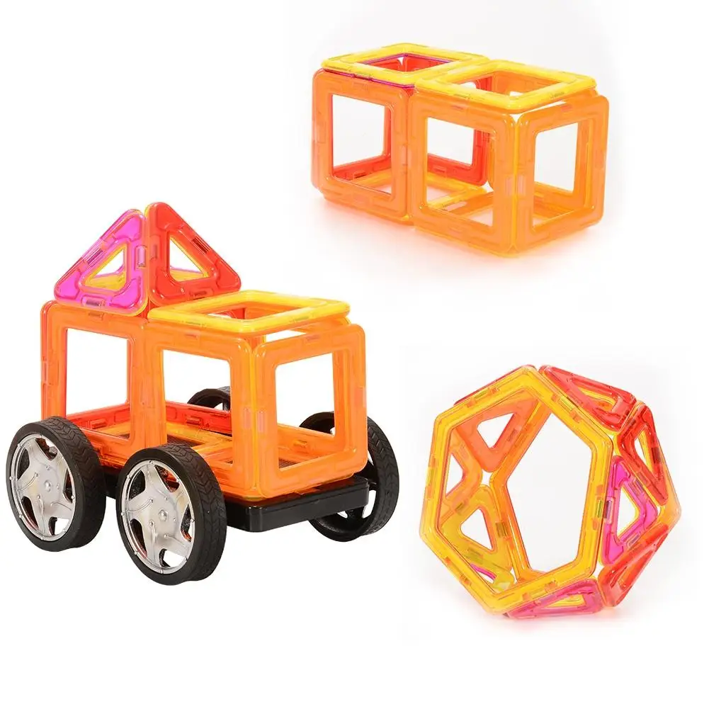 

40PCS Kids Toys Magnetic Building Blocks Set with Wheel Educational DIY Toys Parent-child Activities Toys 702