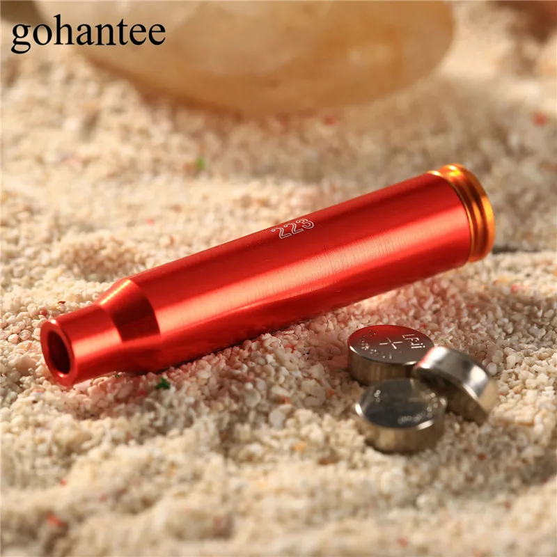 

gohantee Hunting Boresighter .223 REM Laser Red Dot Cartridge Bore Sight Sighter Tactical 5.56 Nato Boresight For Rifles Scope