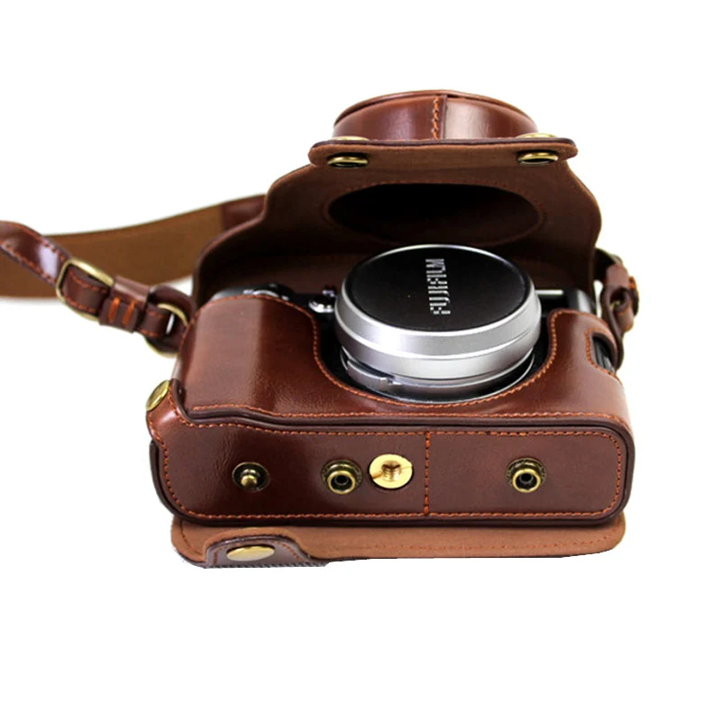 Из искусственной кожи чехол для камеры Fujifilm X100F x100f с нижним отверстием батареи +