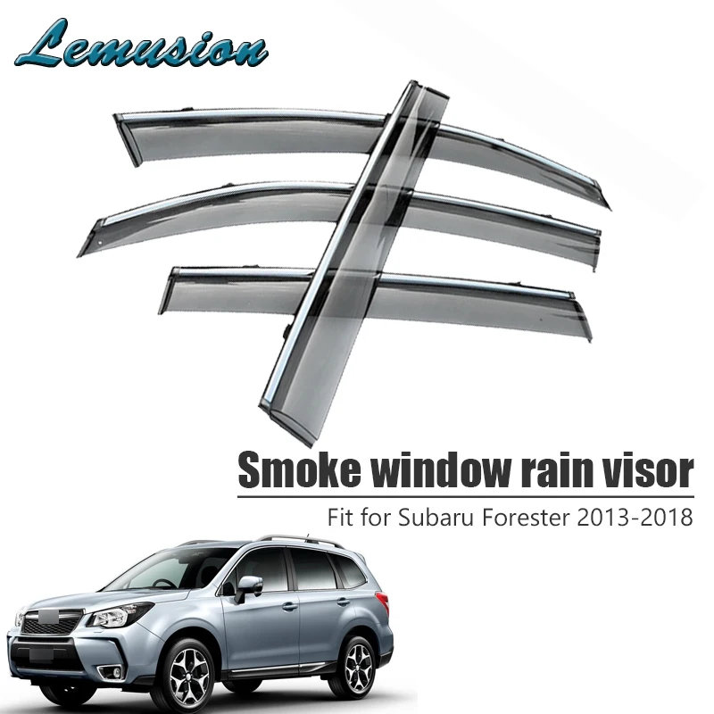 Высокое качество 4 шт. Дымовое окно дождевой козырек для Subaru Forester 2013 2014 2015 2016 2017 2018