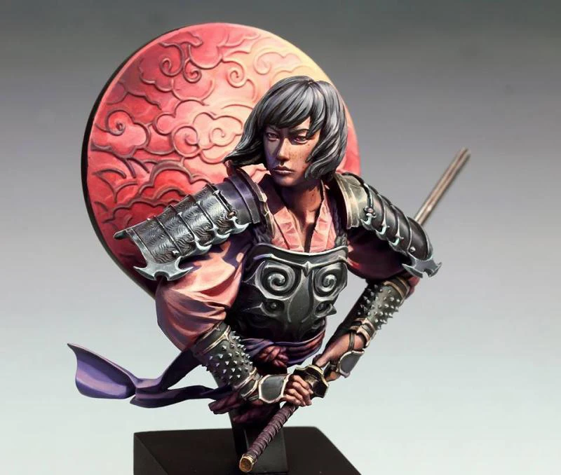 

Unpainted Kit 1/10 SWORD OF japan soldier bust Resin Figure miniature garage kit