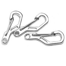 3PCS Mini Alloy Keyring Backpack Clasps Climbing Carabiners Spring Bukcle Metal Bottle Hooks Outdoor Camping Keychain FW119