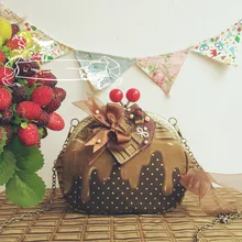 Шоколадная женщина сладкий Единорог Лолита сумочка Kawaii бантом принцесса сумка ручной работы подарок
