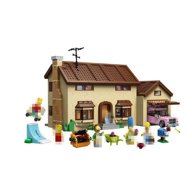 

Compatible Legoingy THE Simpsons Series 71006 Lepin 16005 2575pcs The Simpsons House building blocks bricks toys for children