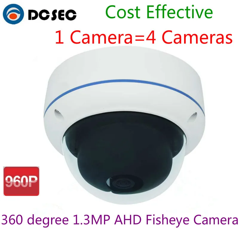 Cost Effective DC Security 1.3MP 960P HD AHD Varifocal 360 degree Wide Angle Fisheye security camera 2000TVL AHD dome Camera