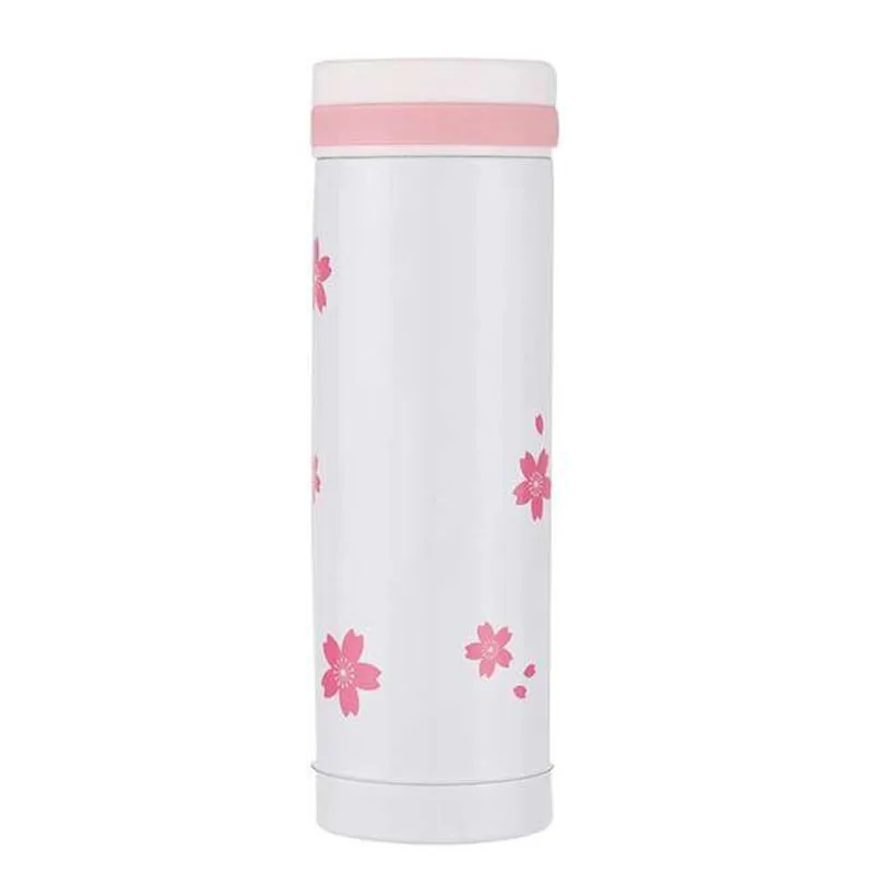 Beautiful Cherry Blossom Thermos 300ml Stainless Steel Pink Coffee