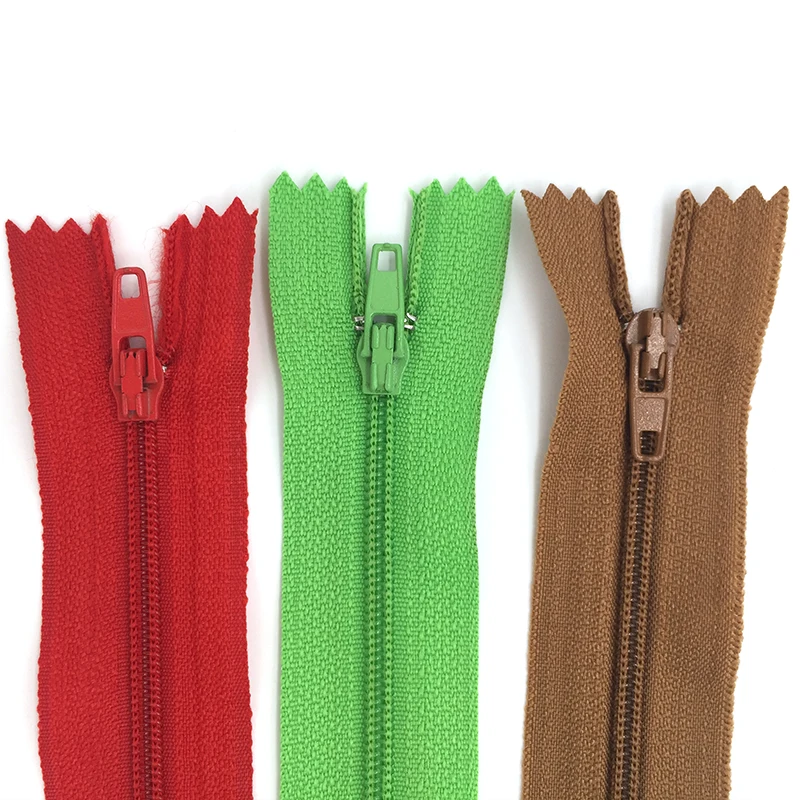 Новое поступление красочные 10 шт./партия 20 см длинные молнии DIY нейлоновая застежка-молния для шитья материал для вышивания для расшития подушек инструменты