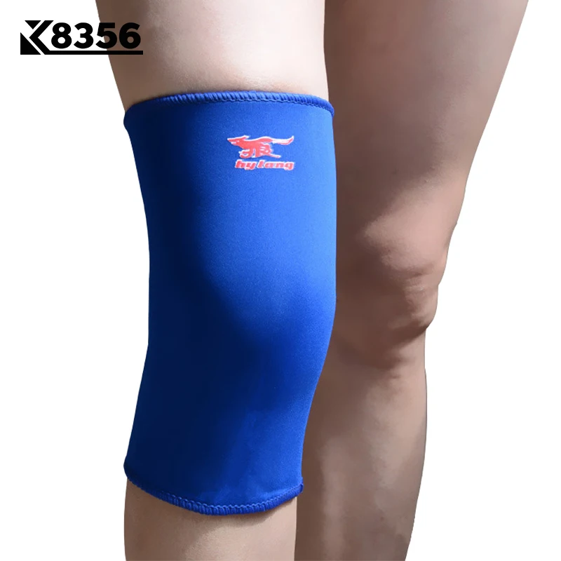 K8356 تنفس منصات الركبة كرة الطائرة اللياقة الركبة دعم الركبة الأكمام الرياضة سلامة الركبة حماية الزرقاء 1 قطع