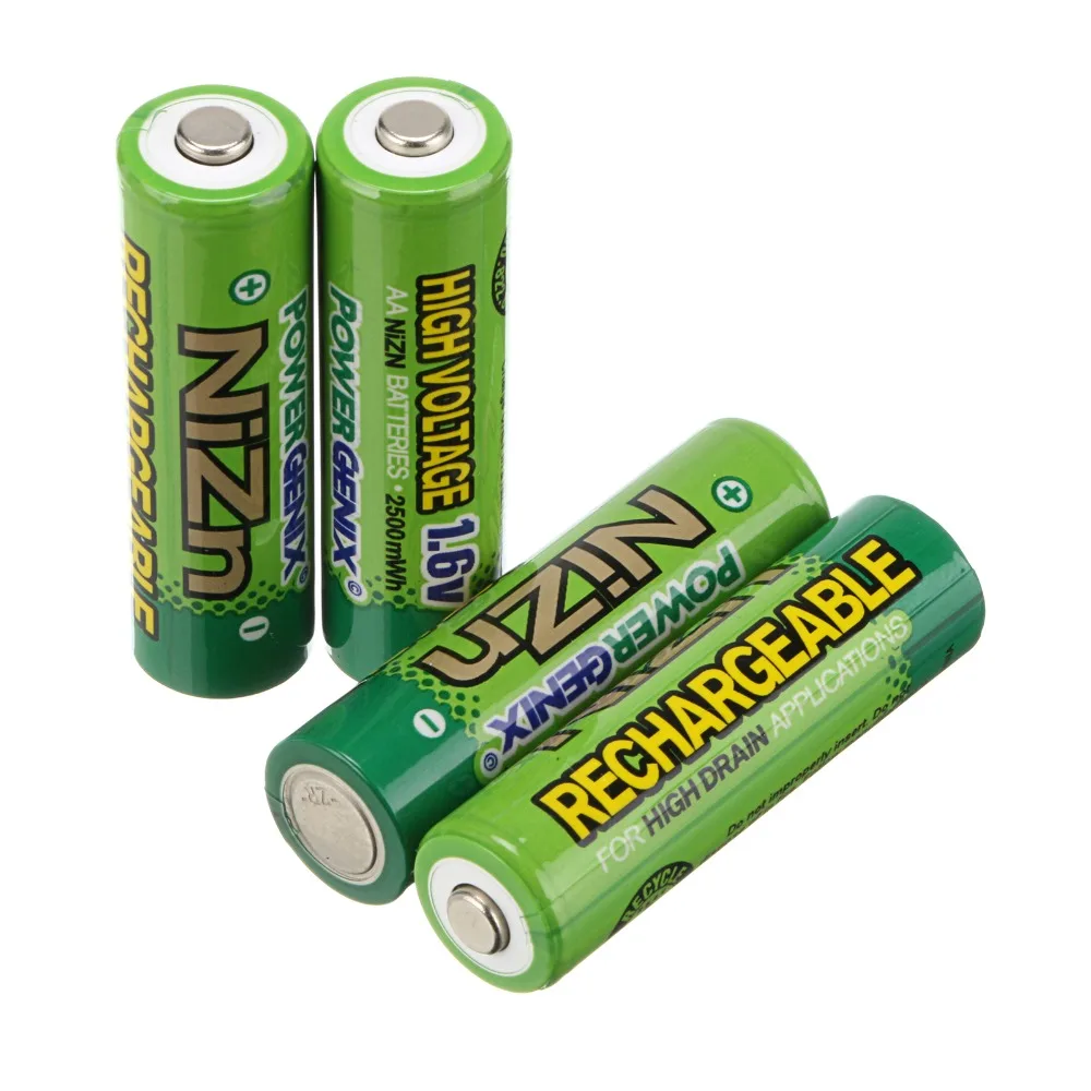 Economical 10 PCS 2500 mwh 1.6V AA 2 A Ni Zn Rechargeable Batteryin