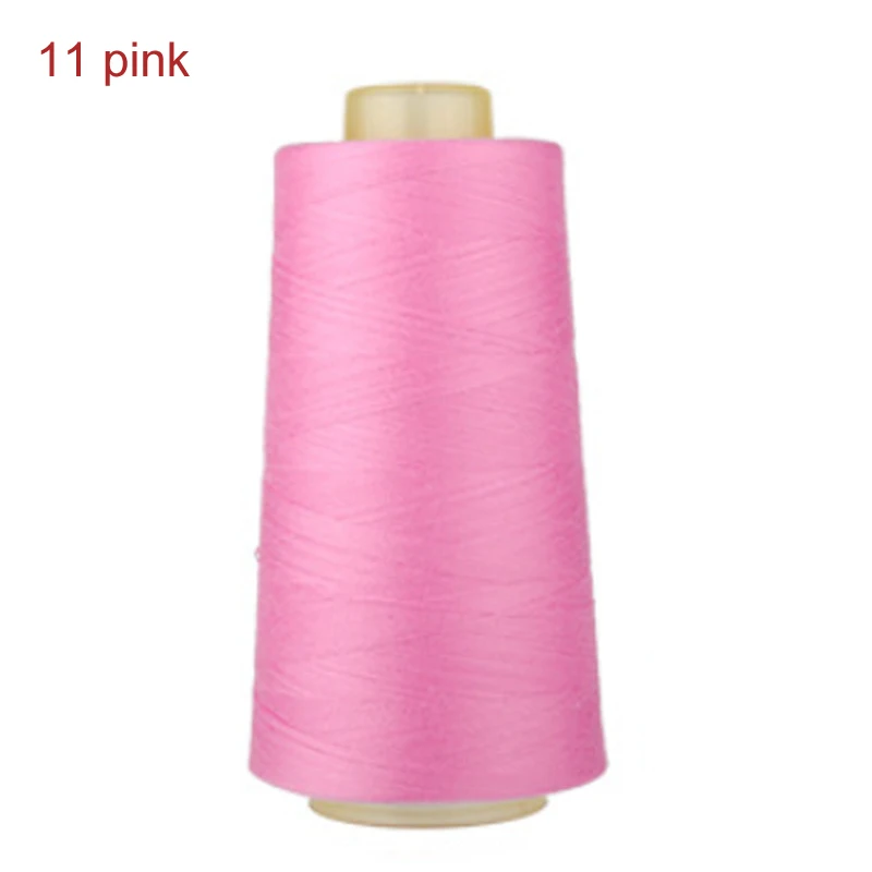 Платье рубашка Вышивание интимные аксессуары 3000 ярдов Длина промышленная нить для шитья машина полиэстер нитки Многоцветный 40 s/2 нитки - Цвет: 11 pink