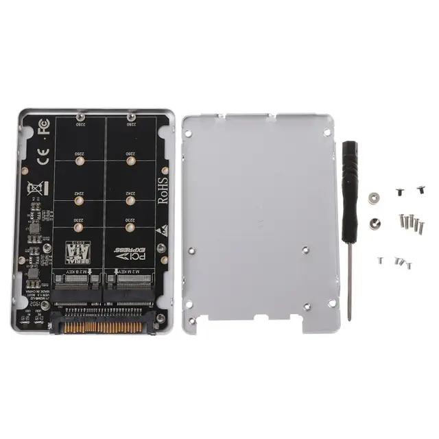 $US $10.07  PCIE 3.0 PCI-Express NGFF SSD X4 X16 Intel M-KEY B-Key Card M.2 TO U.2 SFF-8639 Adapter Converter w
