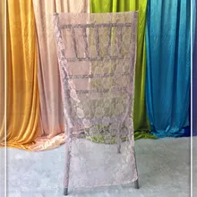 50 шт. Chiavar чехлы на стулья кепки пояса лук кружево ткань бегун скатерть салфетки юбка наложения льняные праздничные Свадебные украшения