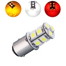 1157 BAY15D 13 SMD 5050 Amber,White,Red p21/5w Yellow LED Bulbs Lamp Auto rear brake Lights Car Light Source parking