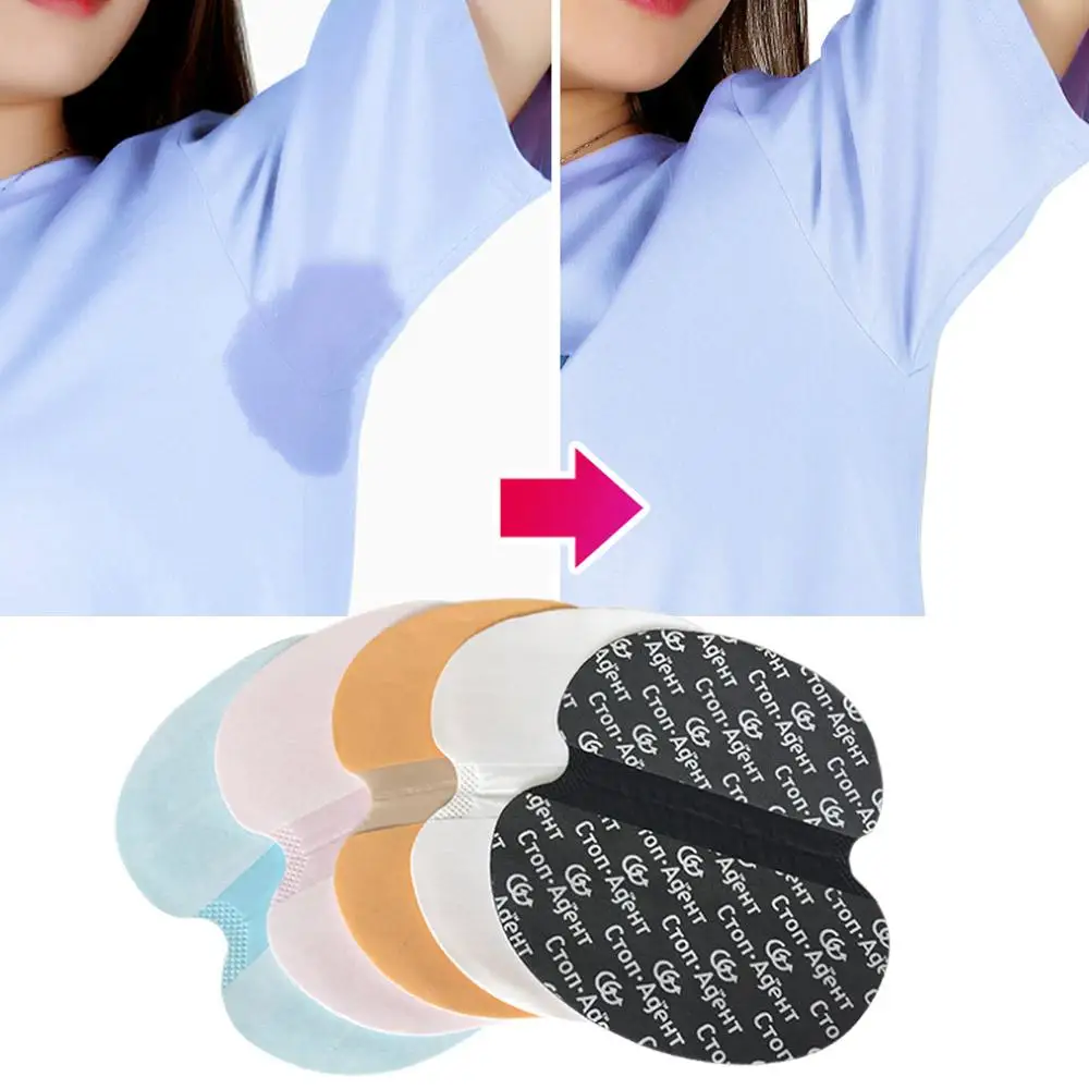 

100pcs Underarm Clothing Sweat Pads Breathable Refreshing Skin-friendly Armpit Pad for Men Women