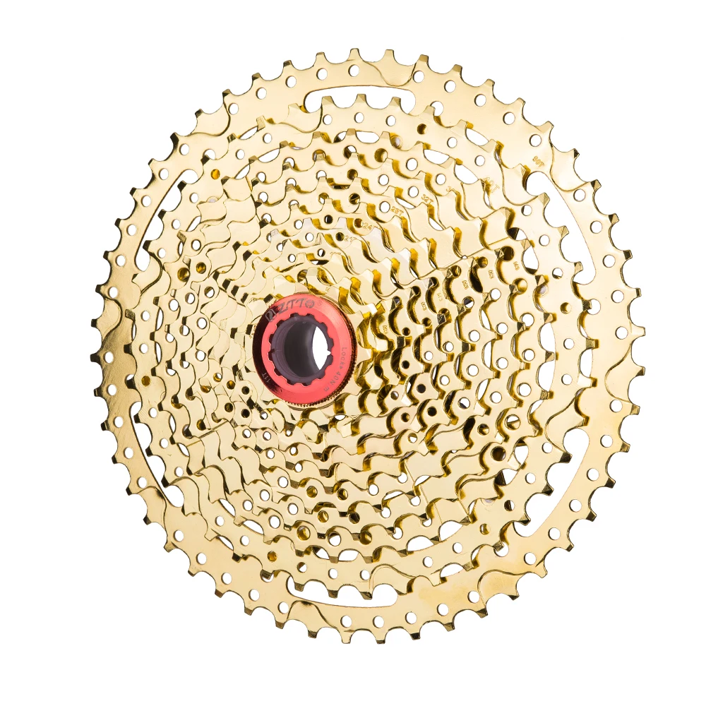 MTB 11 Скорость золото кассета 11 s 11-50 т широкий соотношение Сверхлегкий Золотой свободного хода горный велосипед Запчасти для gx XX1 m9000 дешевые звезда для велосипеда