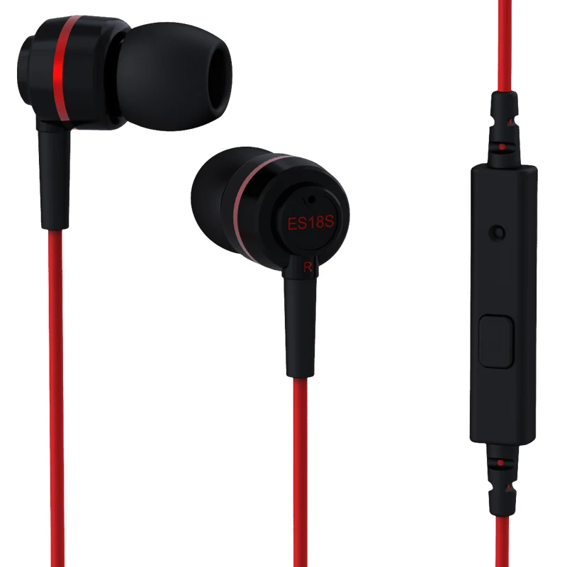 SoundMAGIC ES18S с микрофоном, сильный бас звук, наушники, гарнитура с пультом дистанционного управления, совместима со всеми смартфонами