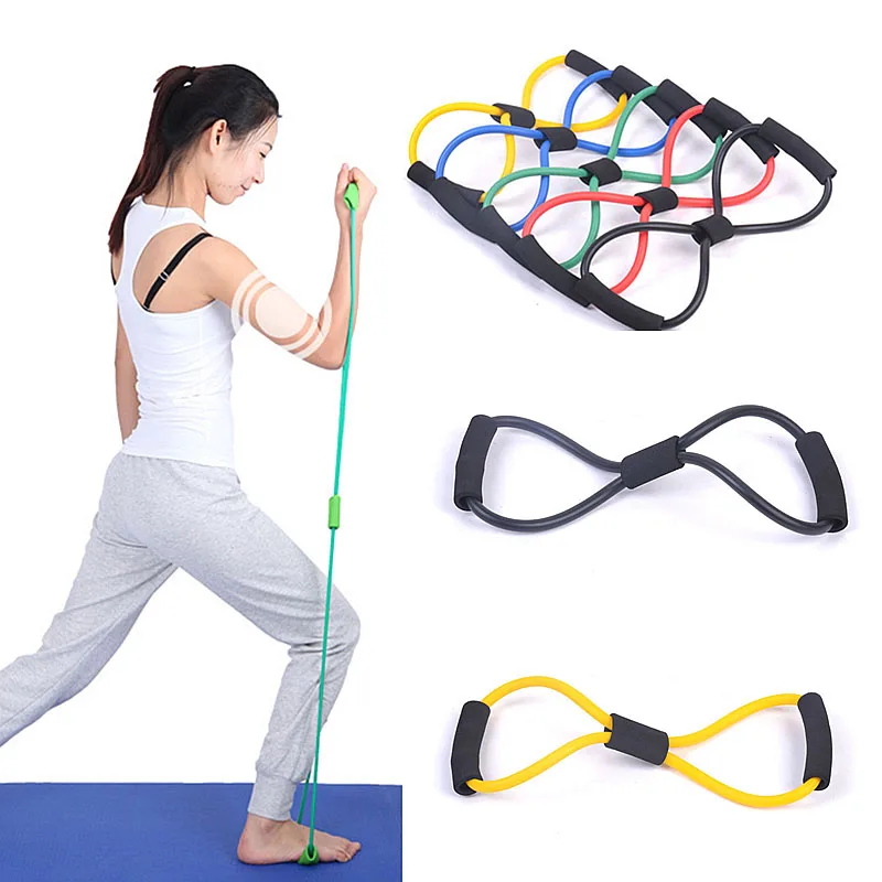 Gym Sports Fitness Resistance Bands Rope Exerciese Tubes Elastic