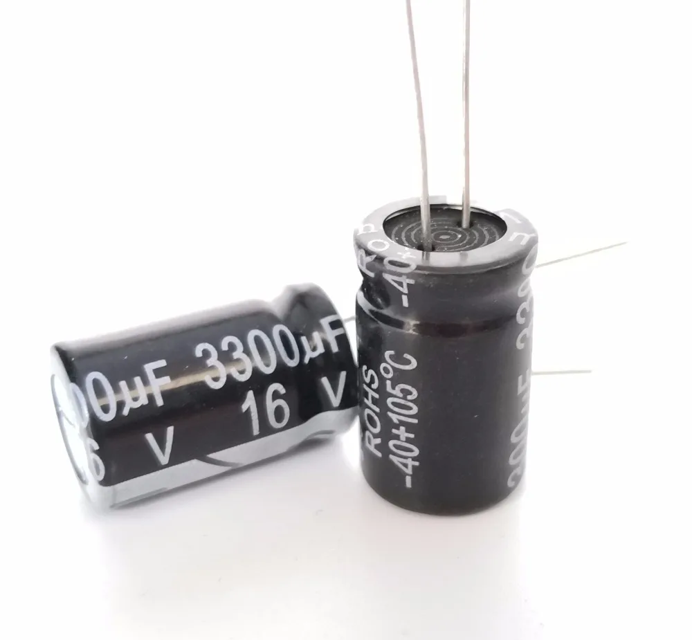 20pcs Only new and good quality H055 3300uf16V aluminum electrolytic capacitor 16V 3300uf